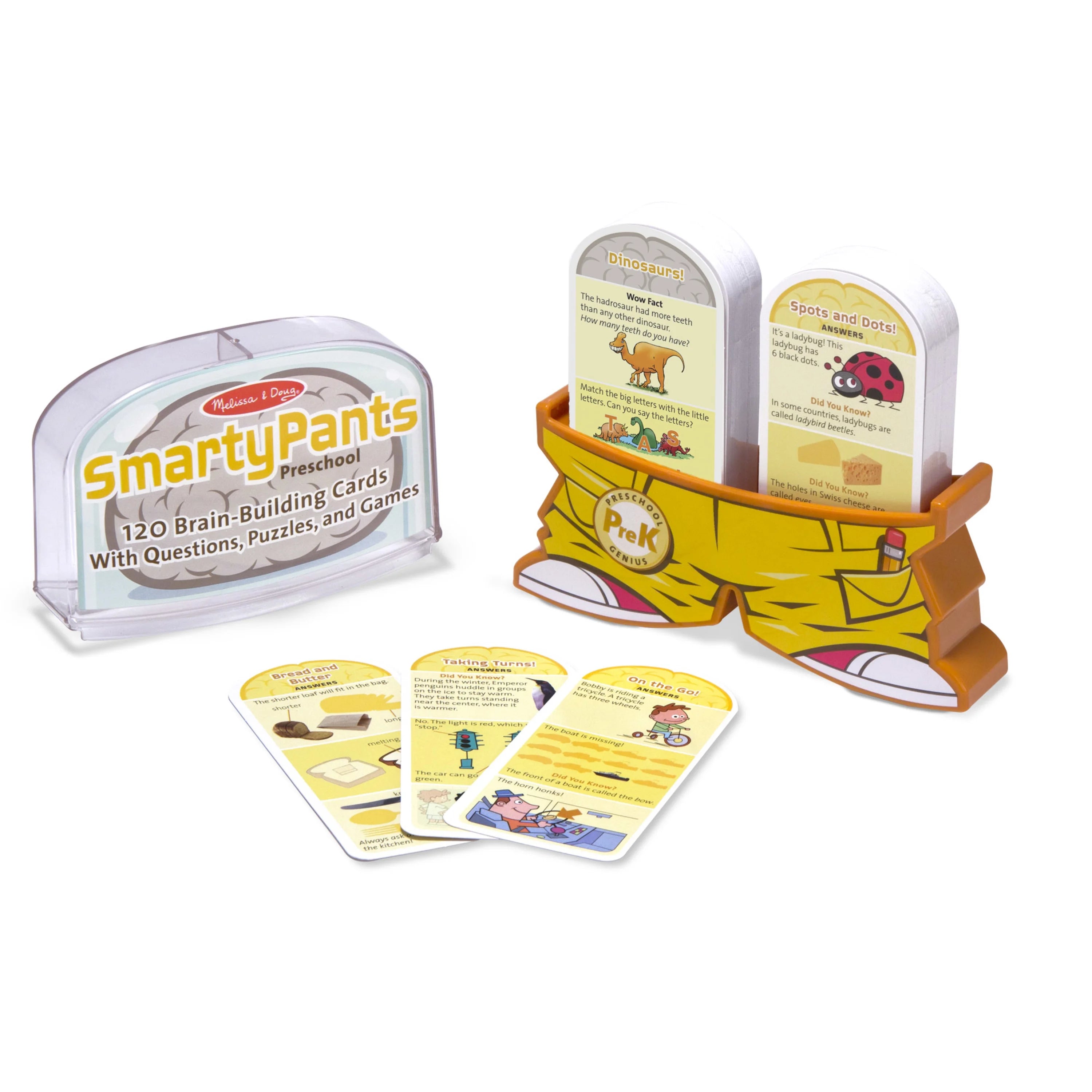 Preschool Card Set Educational Activity With 120 Questions, Puzzles, and Games H39656