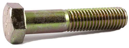 1/4-20 x 7 Grade 8 Hex Cap Screw Yellow Zinc Plated W839