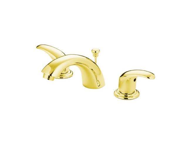 Polished Brass Mini Widespread Lavatory Faucet with Pop-Up A80197