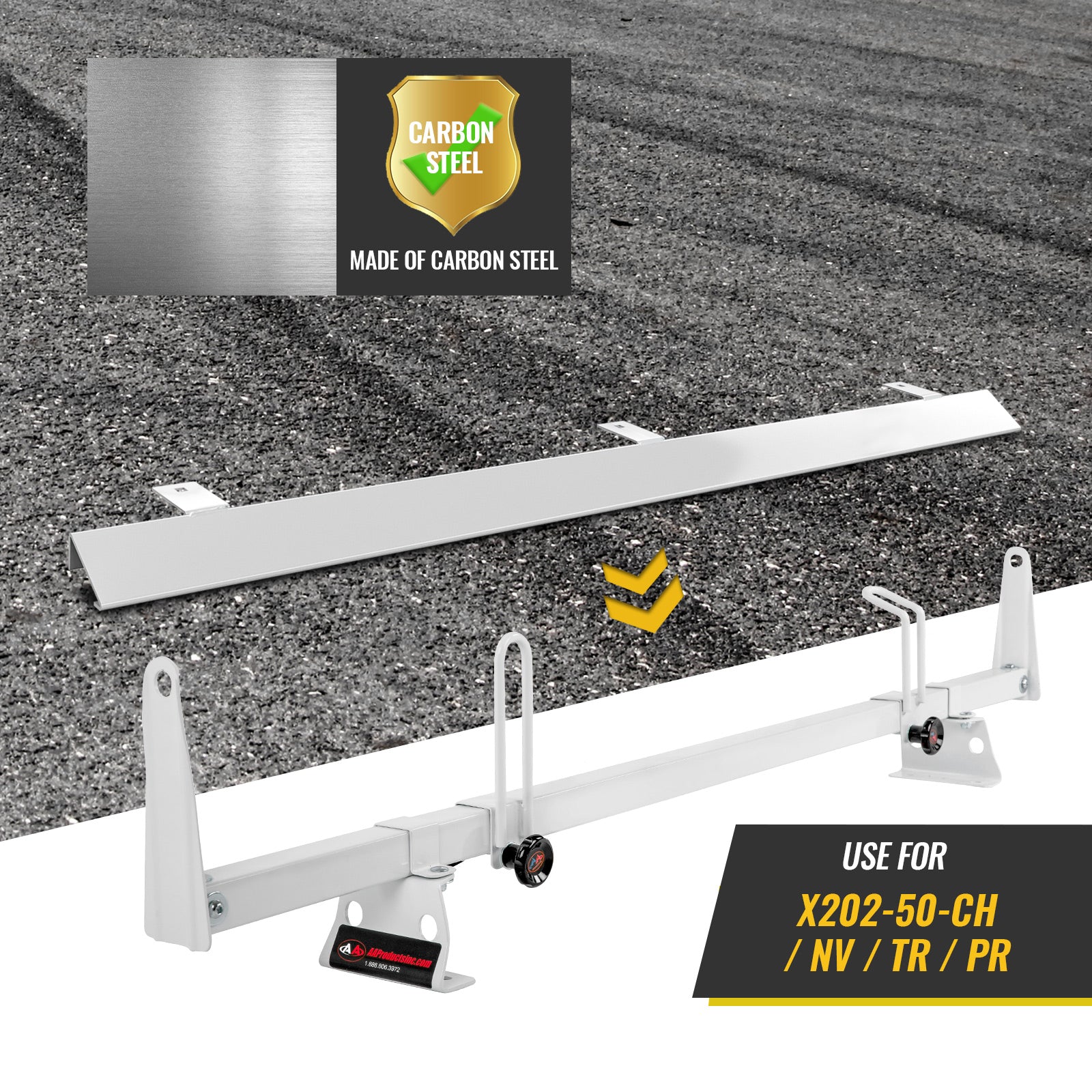 White Van Ladder Rack Wind Deflector P208921