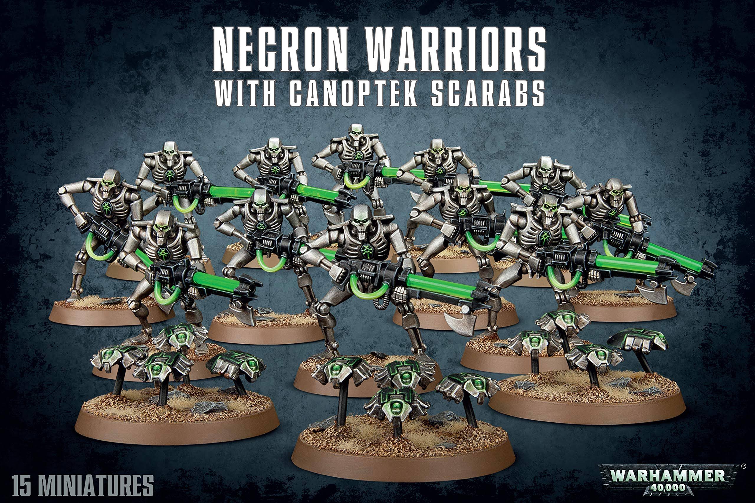 Warhammer Necron Warriors with Canoptek Scarabs G3714