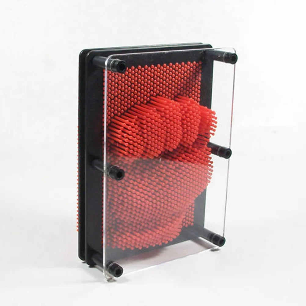Large Size Red 3-Dimensional Pin Art Board Toy D41643