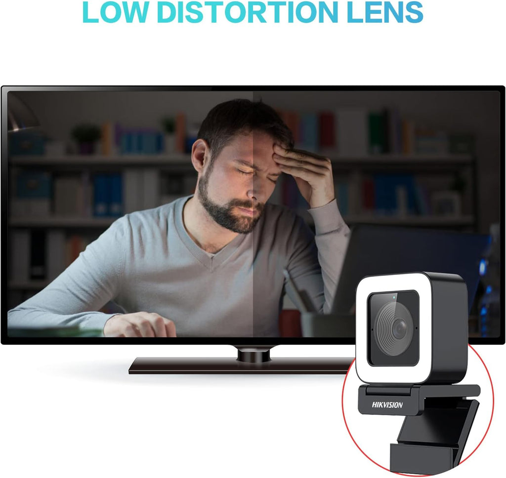 1080P 60fps HD Webcam with Light Microphone, Autofocus, Type C USB2.0, Tripod Pack of 2 R584