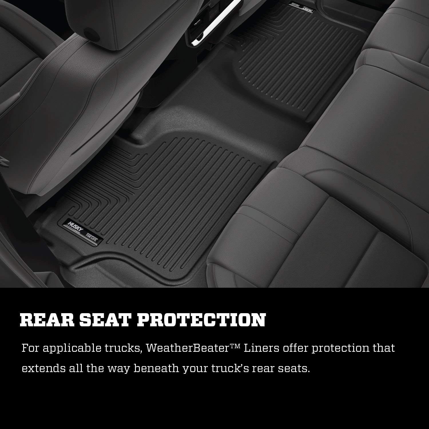Black Front & 2nd Seat Floor Liners 3 Pcs U4176