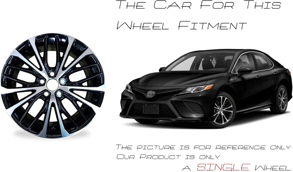 18x8 Alloy Wheel Machined Black Replacement Rim S442937