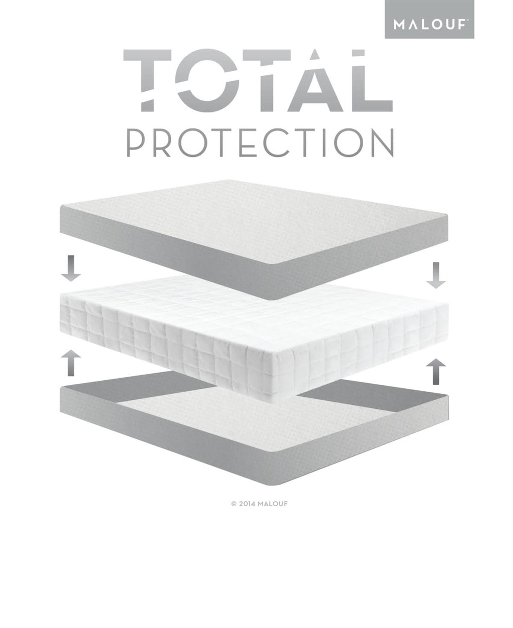 Split Cal King Mattress Protector with Tencel T6525