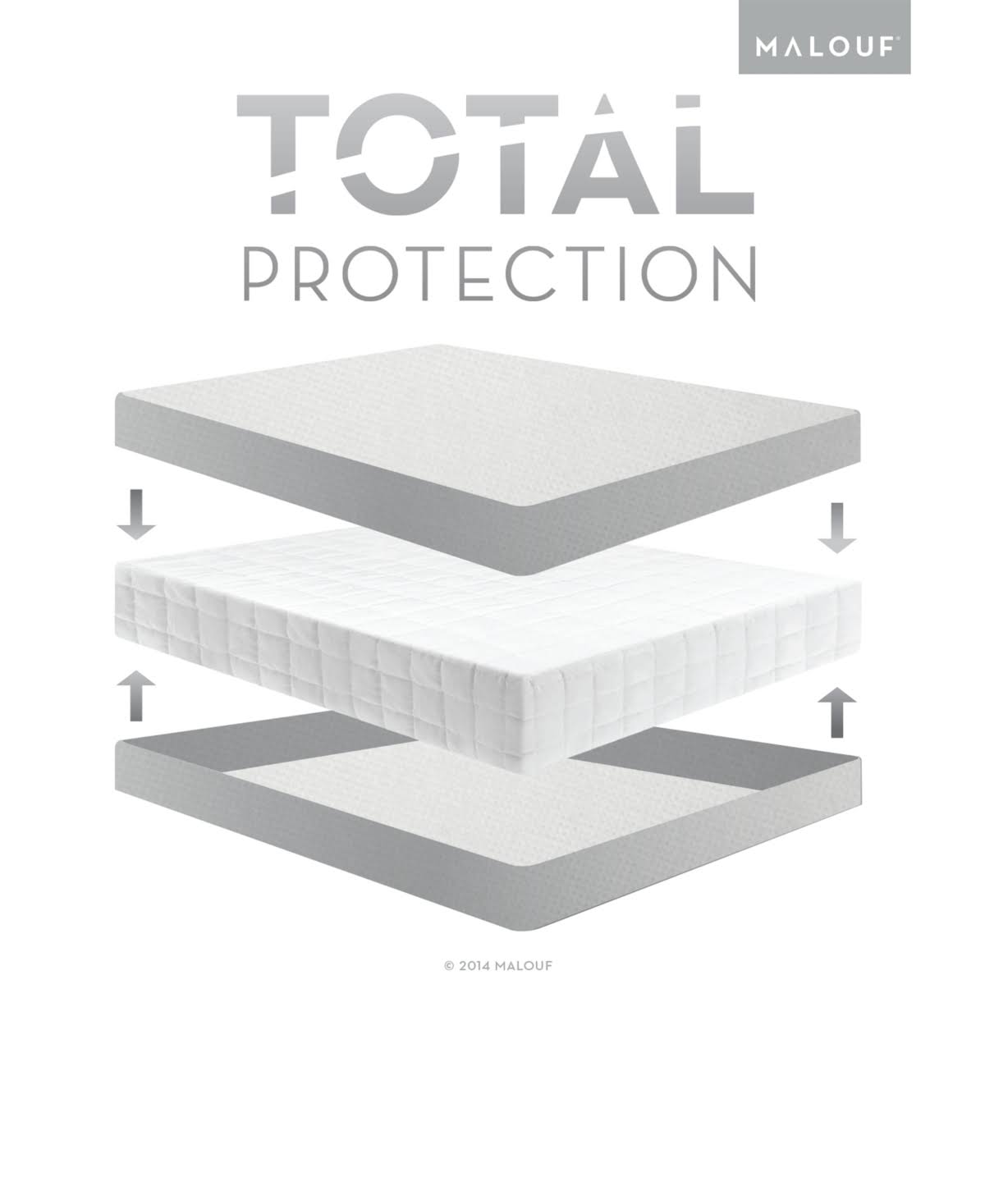 Split Cal King Mattress Protector with Tencel T6525