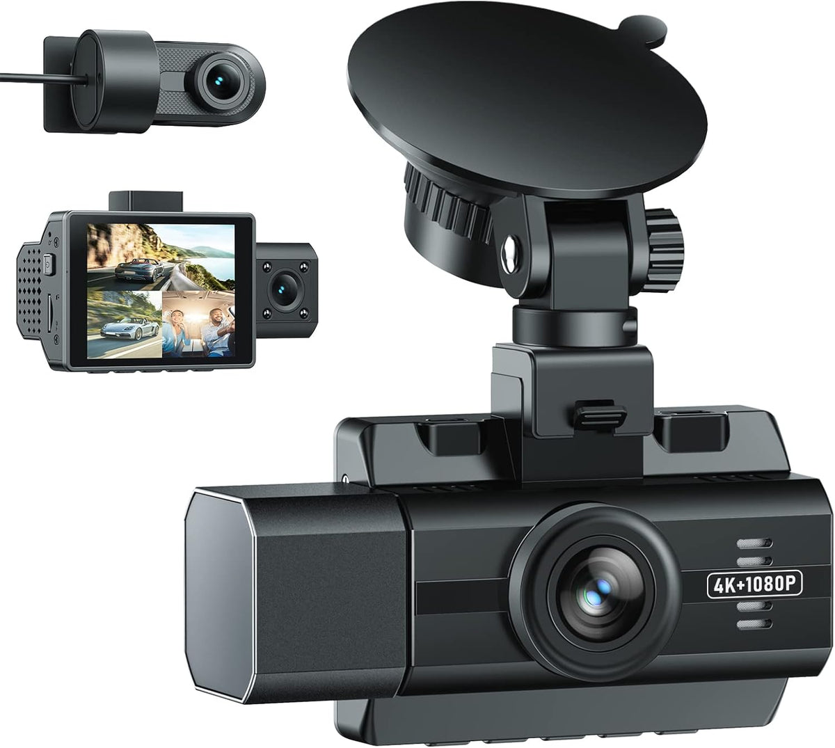 4K 3 Channel Dash Camera with Infrared Night Vision G4291