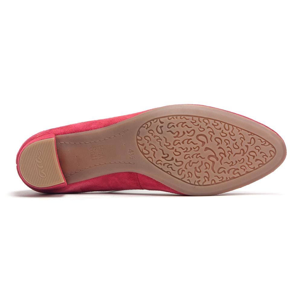 Kendall Red Leather Ankle Boots F19866
