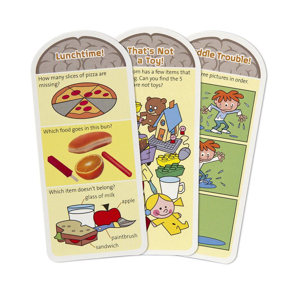 Preschool Card Set Educational Activity With 120 Questions, Puzzles, and Games H39656