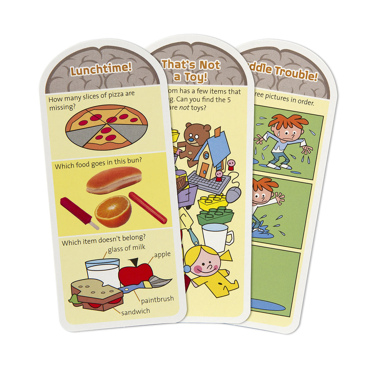 Preschool Card Set Educational Activity With 120 Questions, Puzzles, and Games H39656