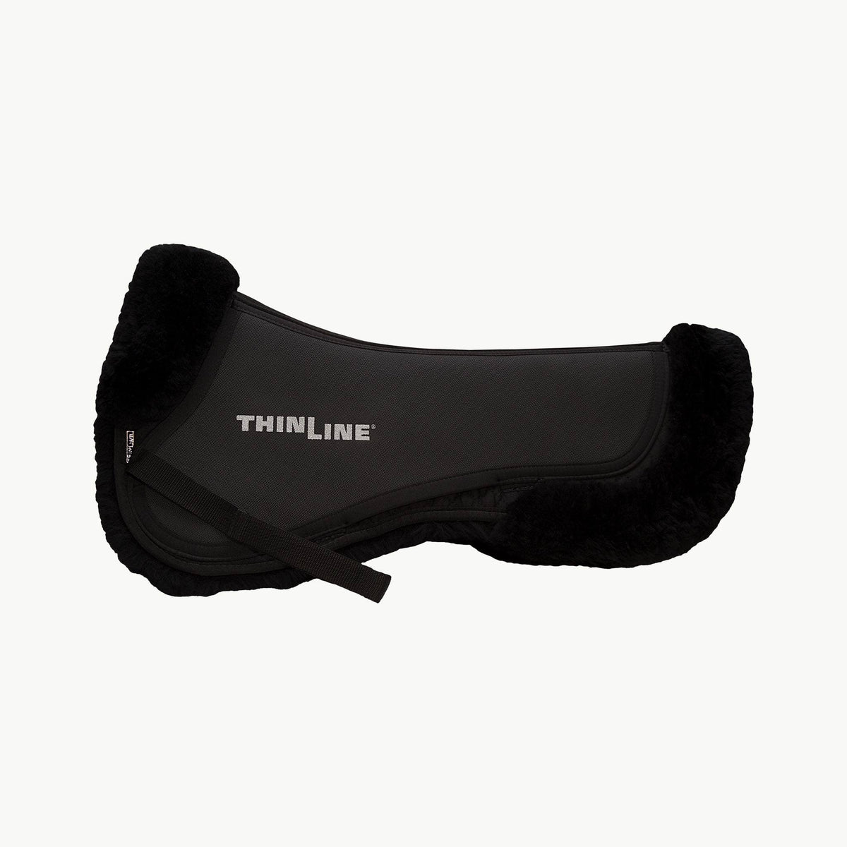 Black Large Sheepskin Half Saddle Pad N359485