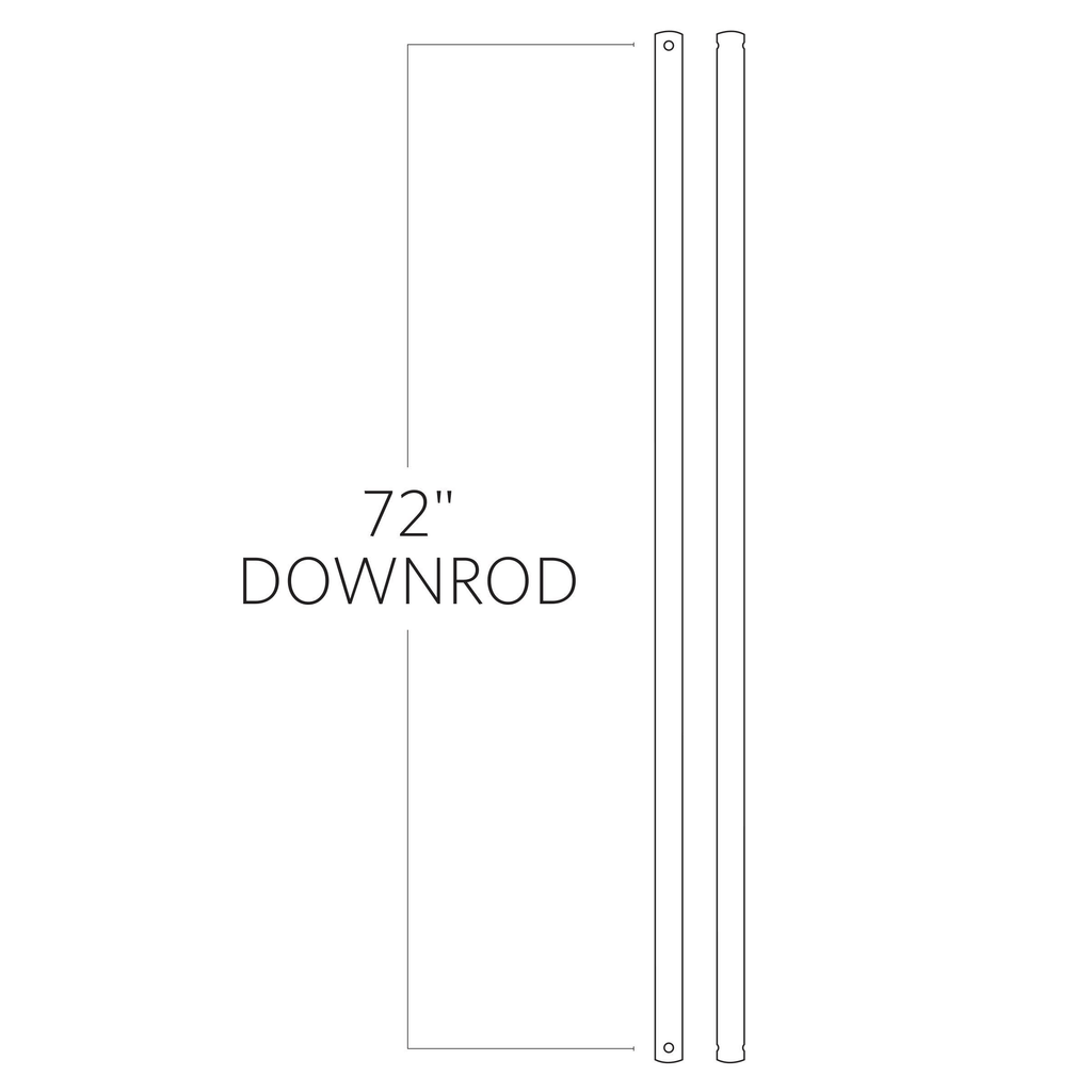 72x22 Downrod - Aged Pewter M6883