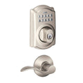 Satin Nickel Keypad Combo Pack with Accent Lever U18862