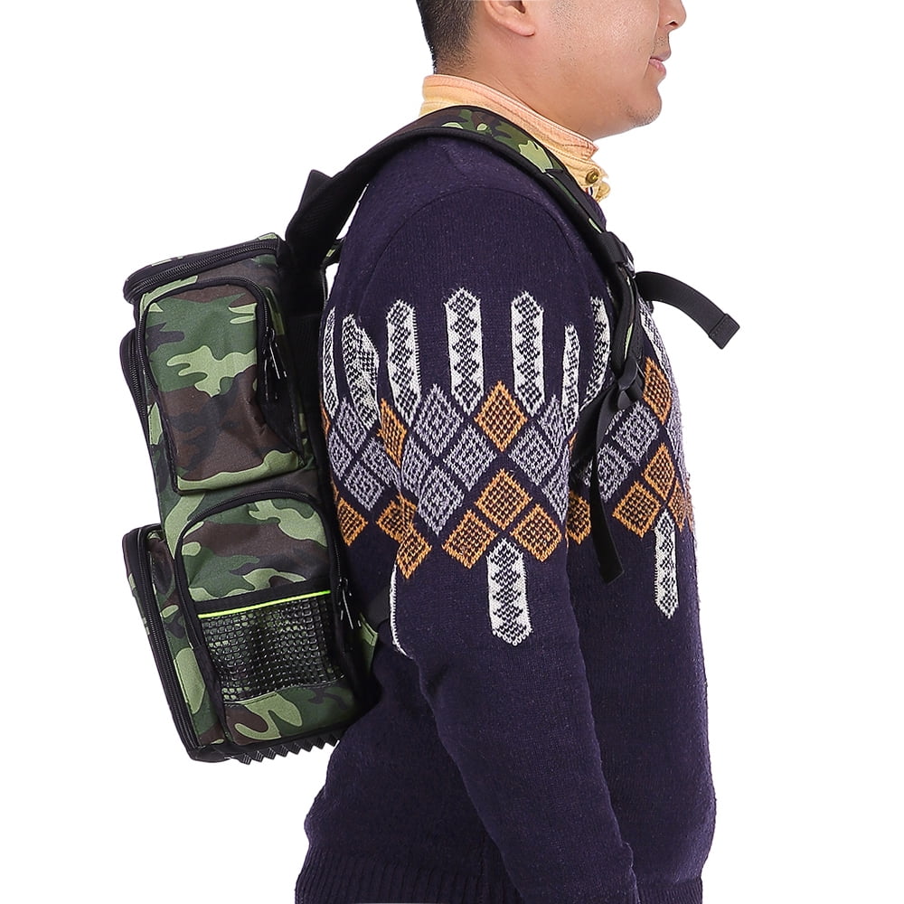 Fishing Tackle Bag Backpack with 4 Tackle Boxes C6137