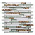White Seashell Mosaic Tile J649