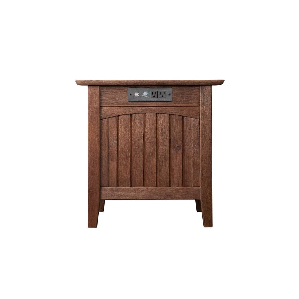Burnt Amber Chair Side Table with Charger A79082