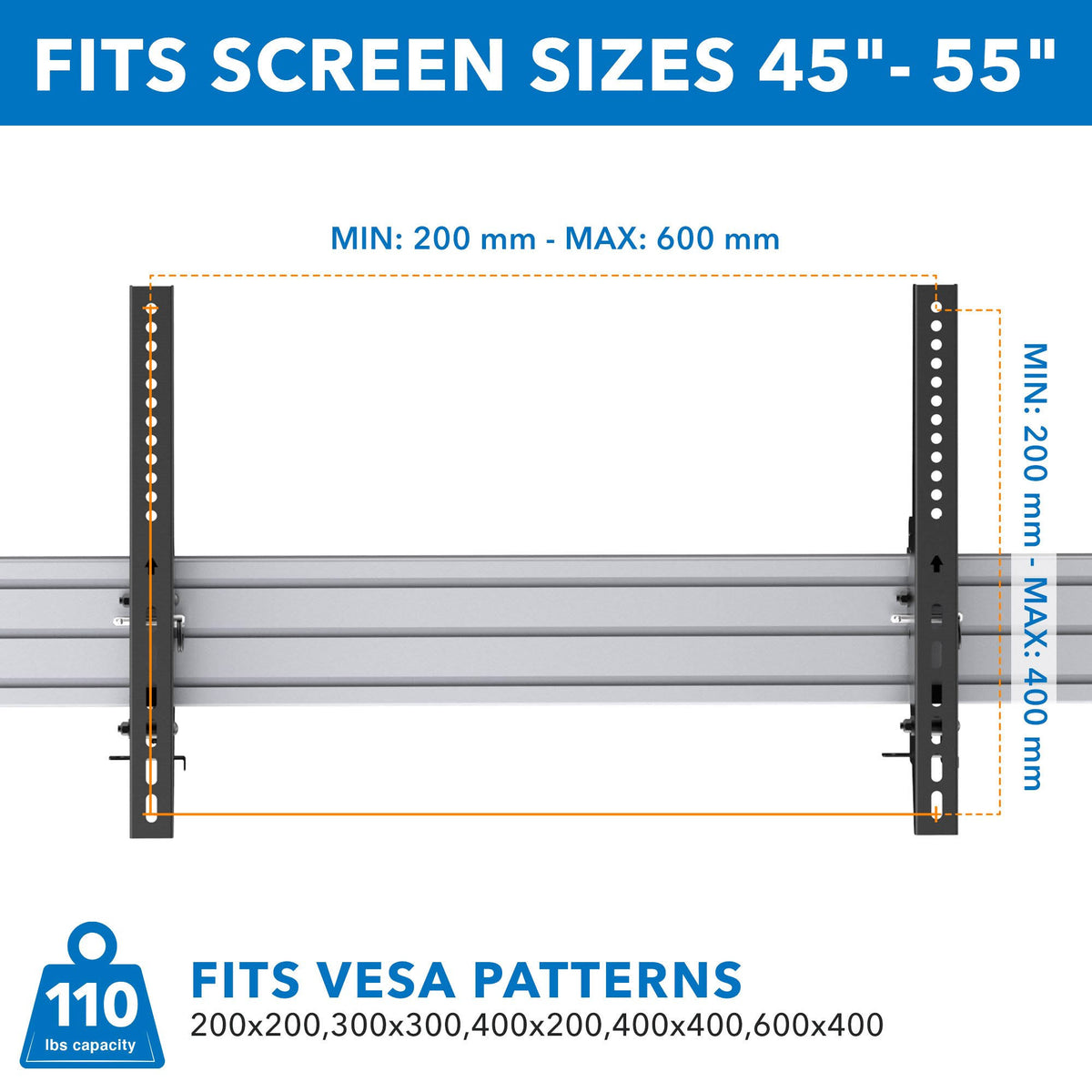Black Ceiling TV Mount Y917743