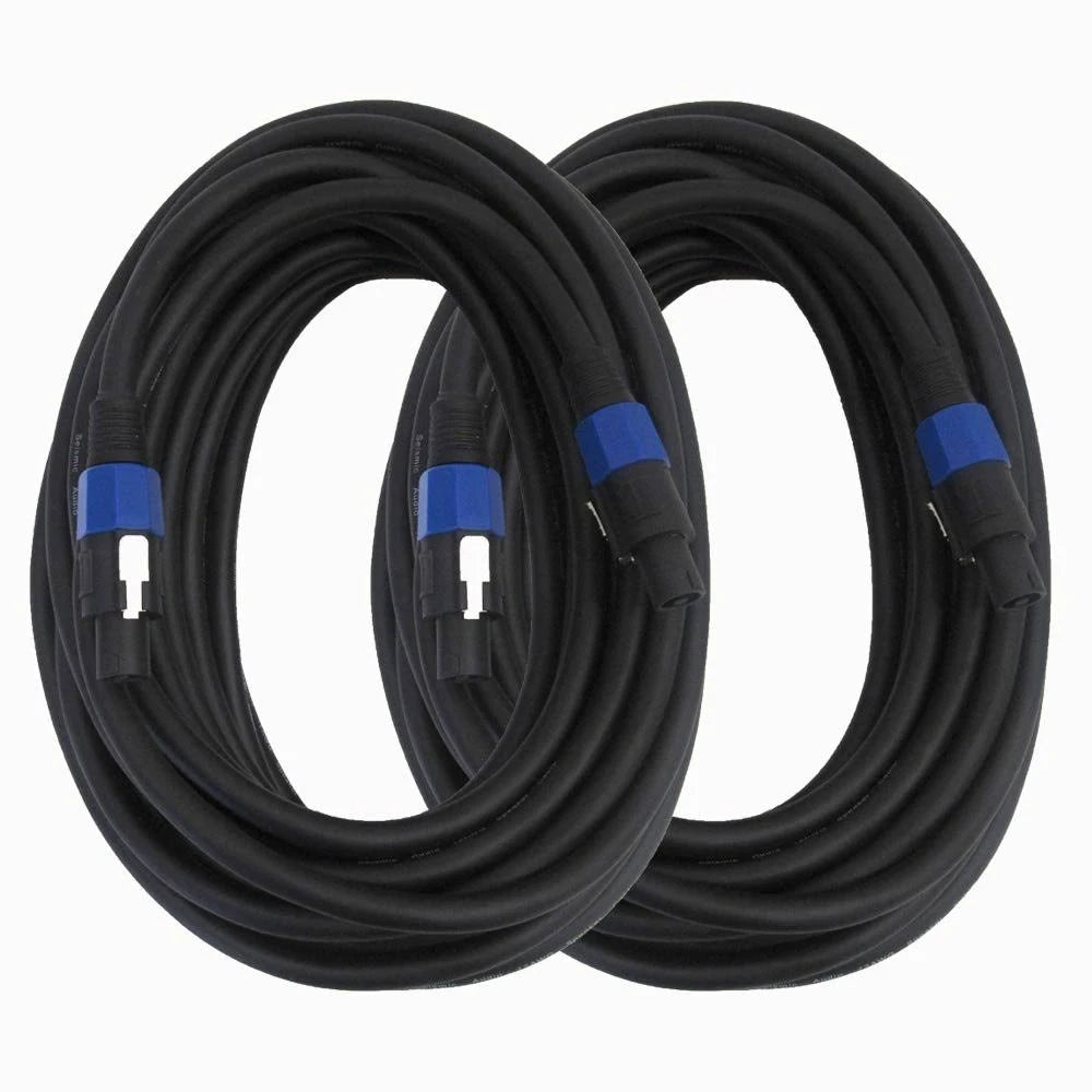 50& Speakon Speaker Cable 4 Conductor Black N4765
