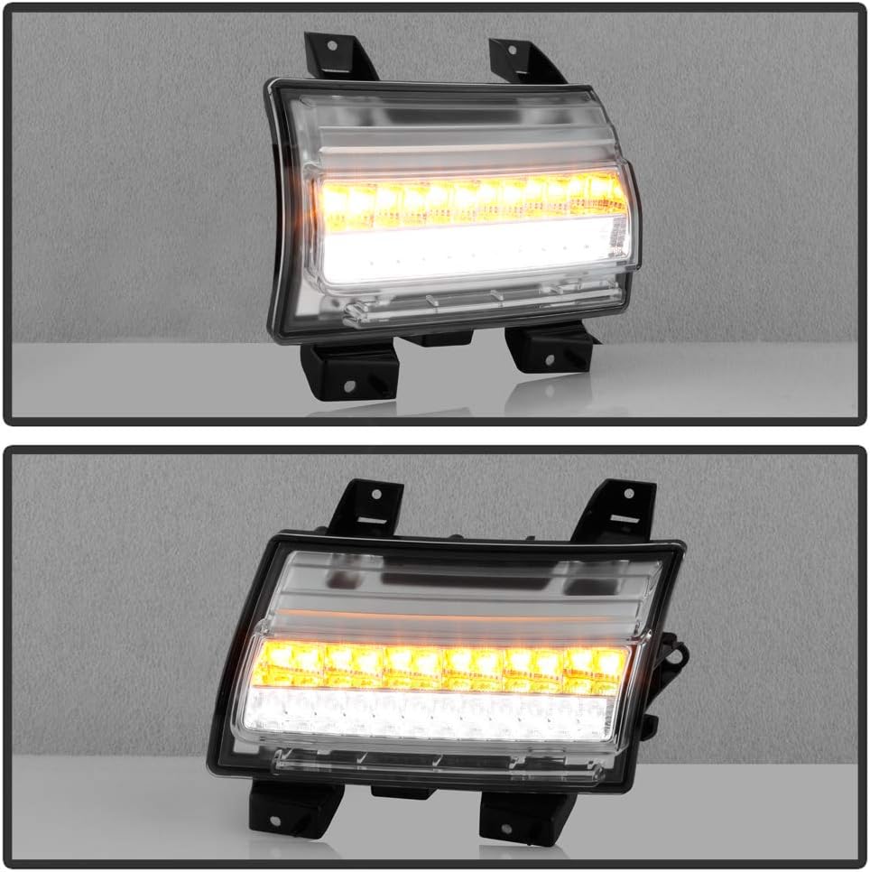 Chrome Housing LED Parking Lights Sequential Signal Lamps Set U441