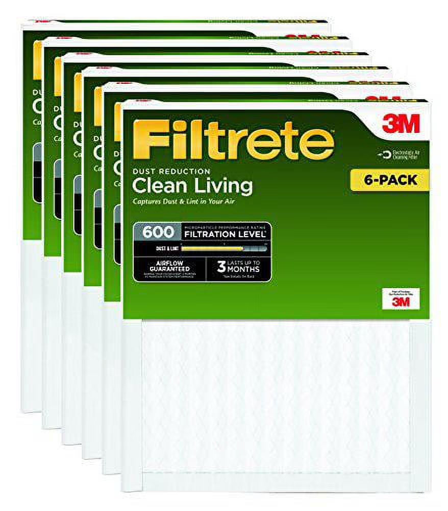 12 x 12 x 1-Inches MPR 600 Air Filter, 6-Pack J557747