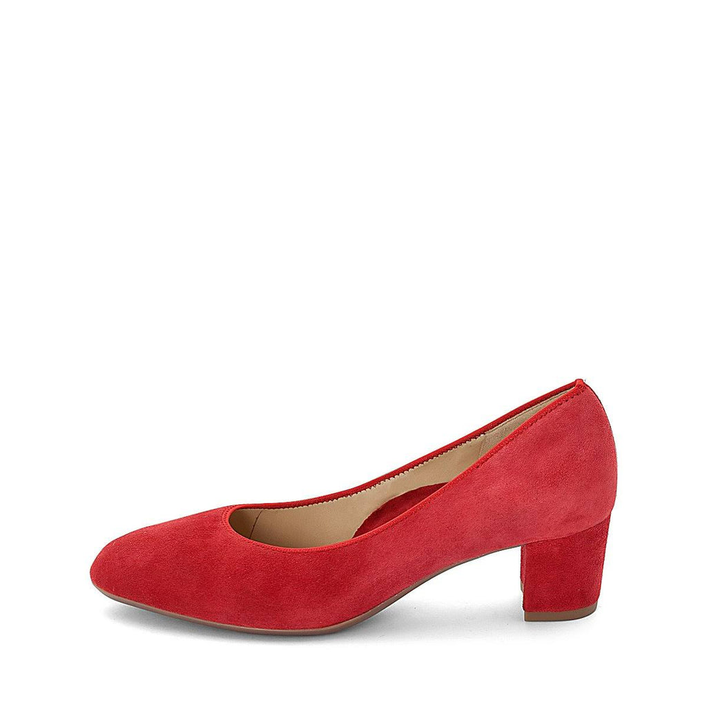 Kendall Red Leather Ankle Boots F19866