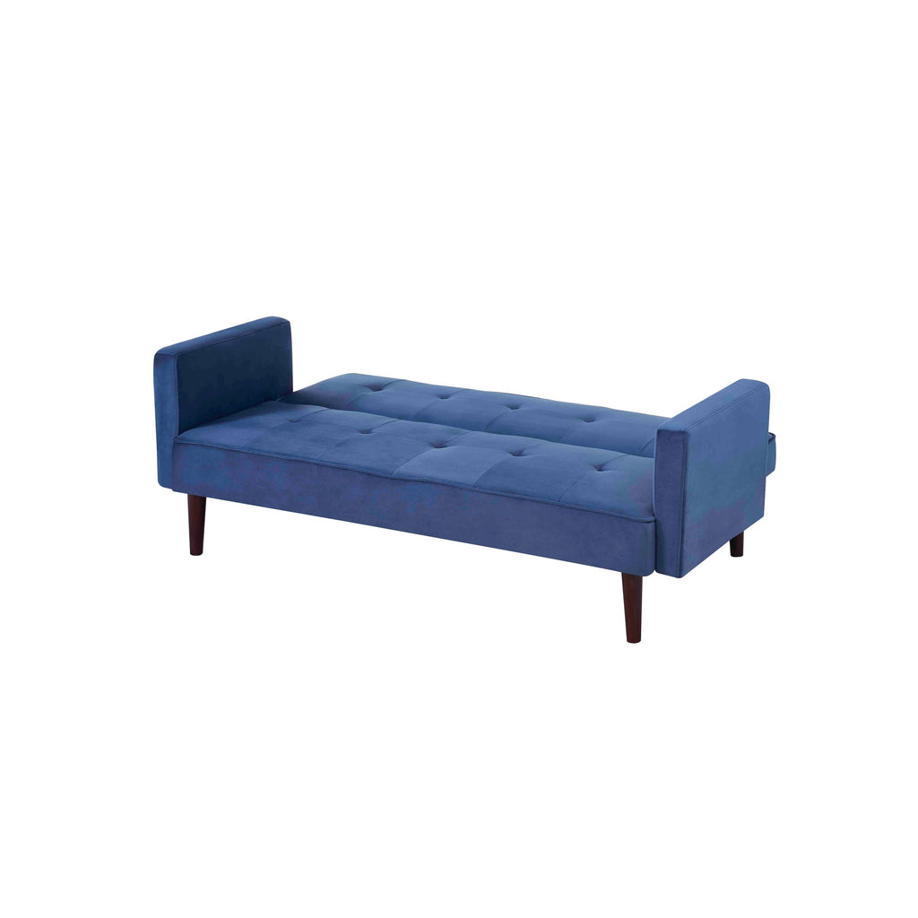 Black Tufted Velvet Sofa Bed H297161