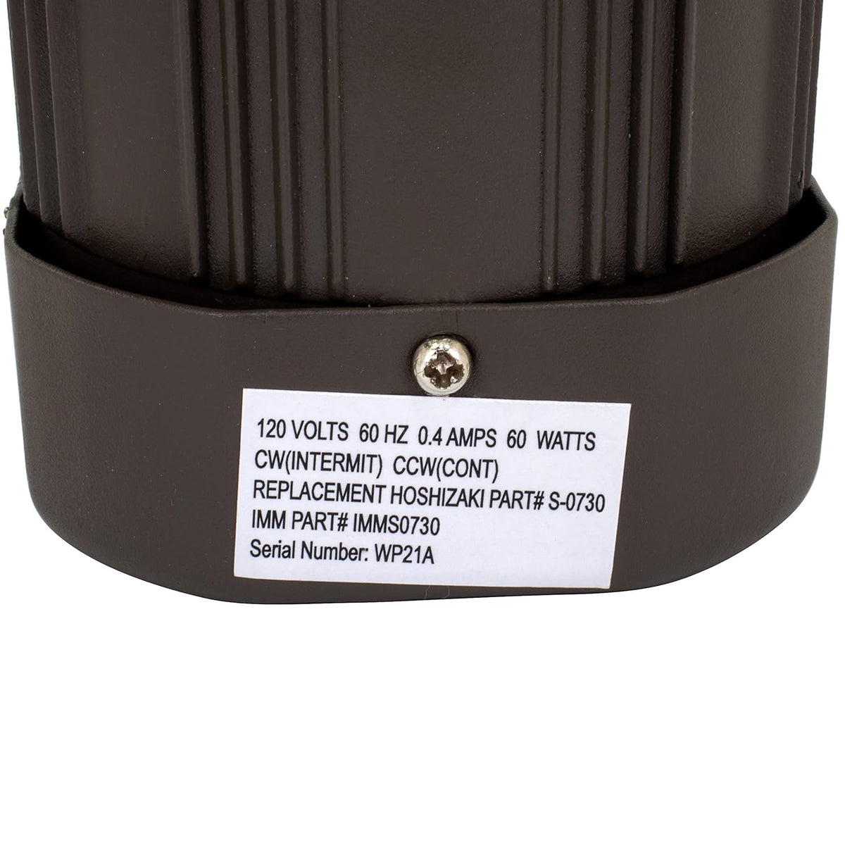 Ice Machine Motor Replacement with Mounting Plate and 14 inch Cable U9657
