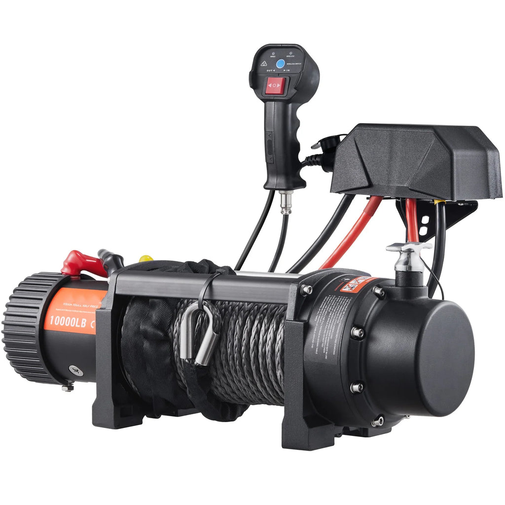 12V 10,000 lb Nylon Rope Winch with Wireless Remote Q1527