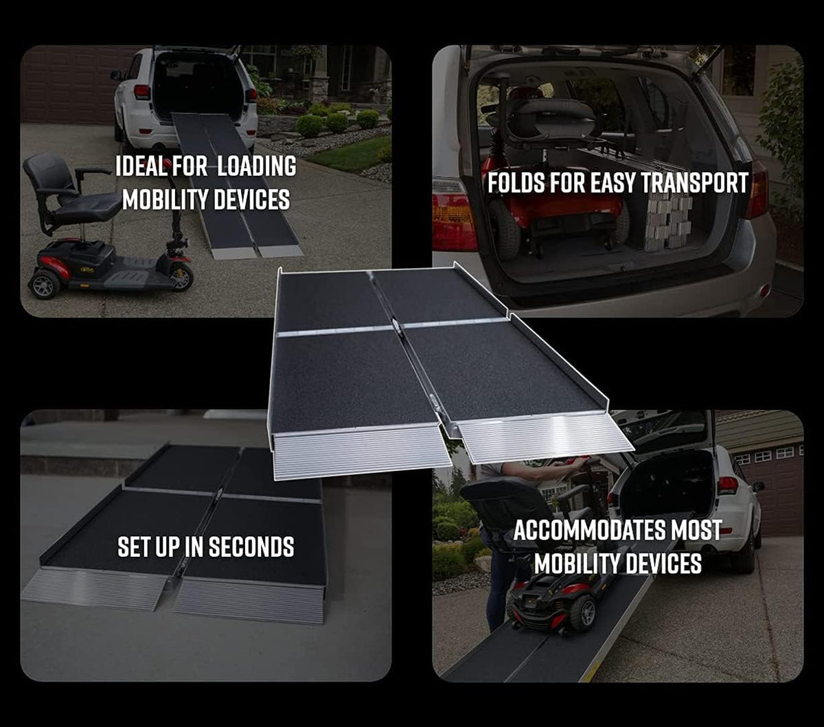 Suitcase Trifold Portable Ramp, 10 Foot P245305