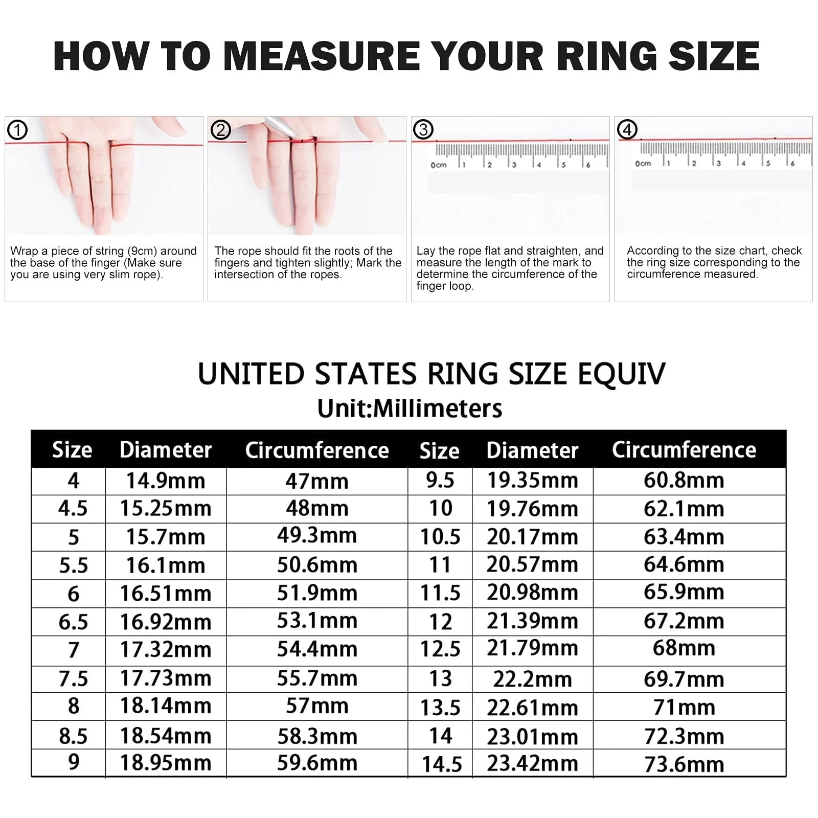 925 Sterling Silver Six-Prong Round Cut Engagement Ring U436524