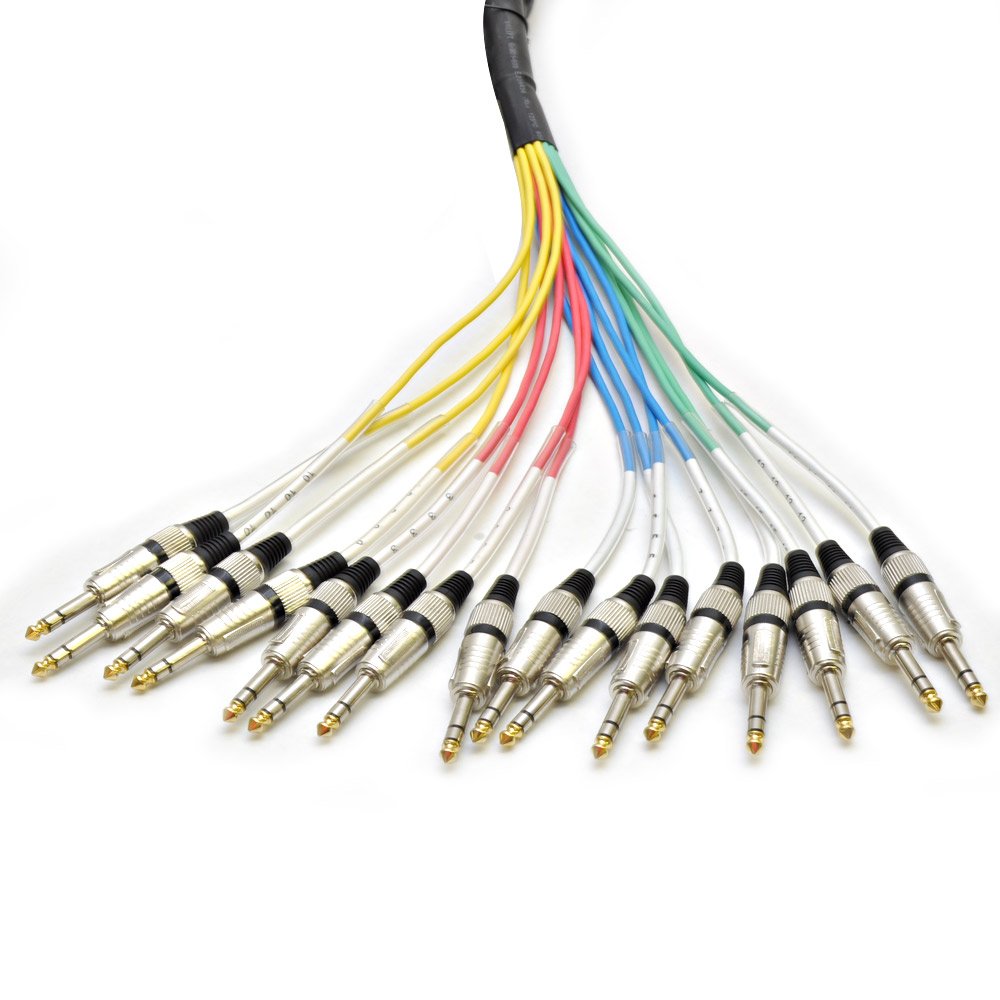 8 Channel 5' XLR Male to 1/4 TRS Snake Cable I426513
