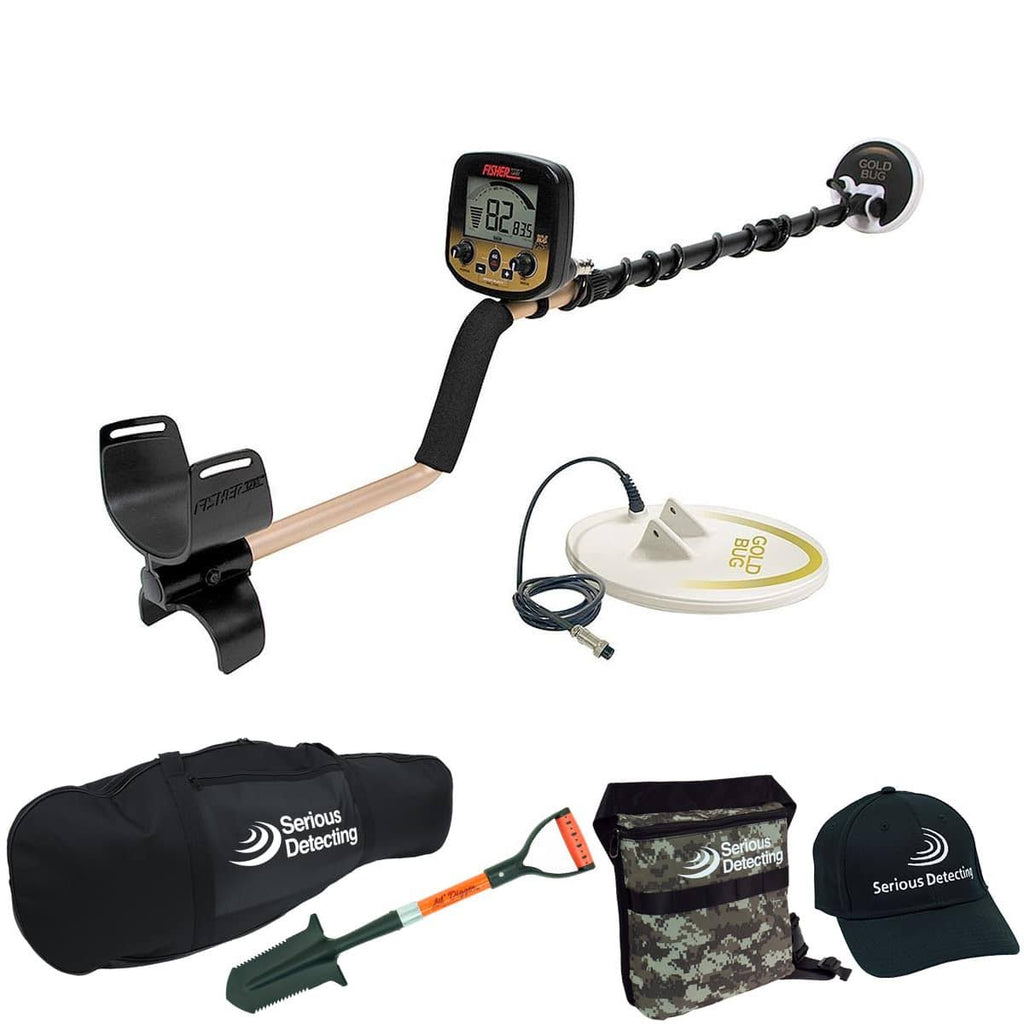 Metal Detector Bundle with Coil Pack, Shovel, Carry Bag F82158