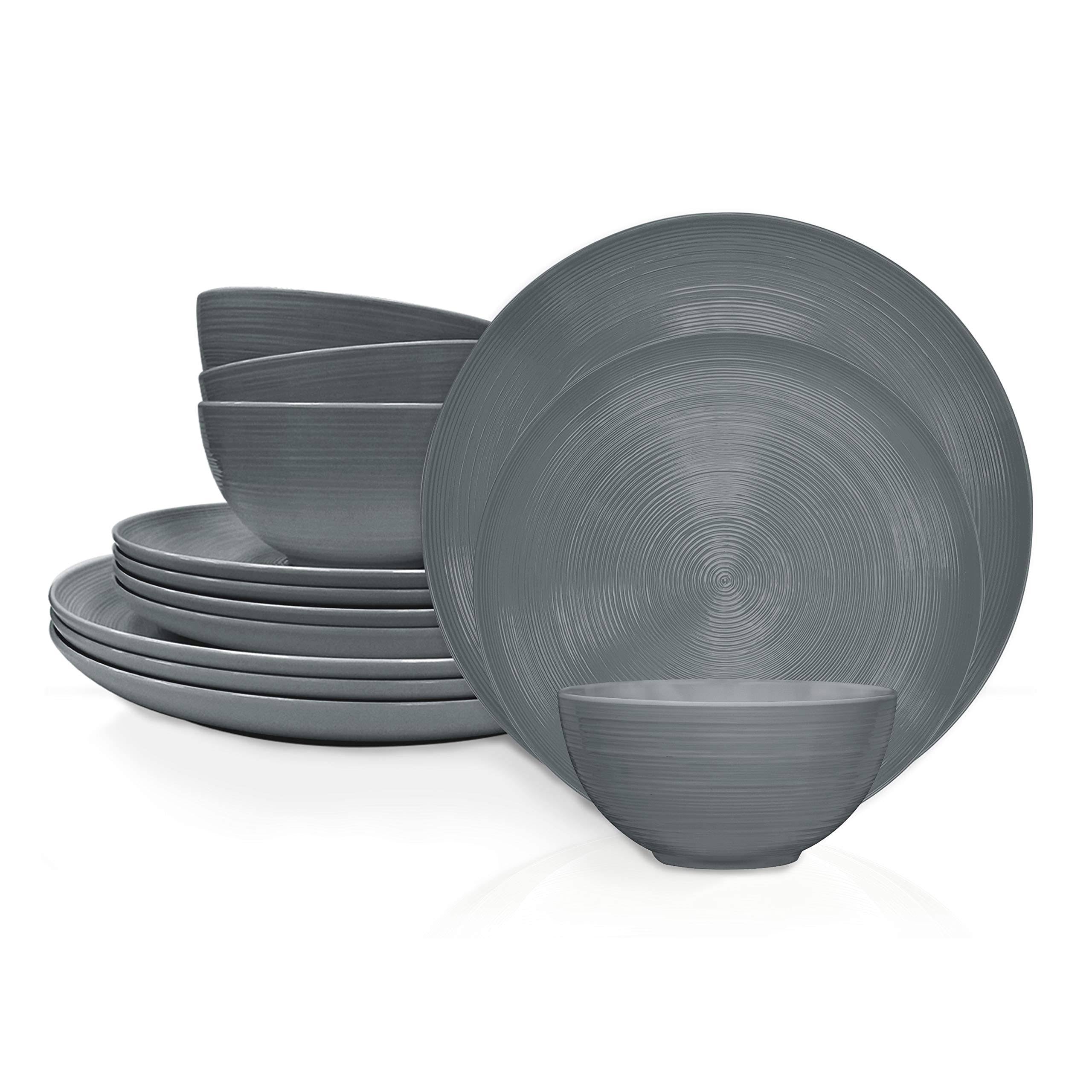 12 Piece Melamine Dinnerware Set A682