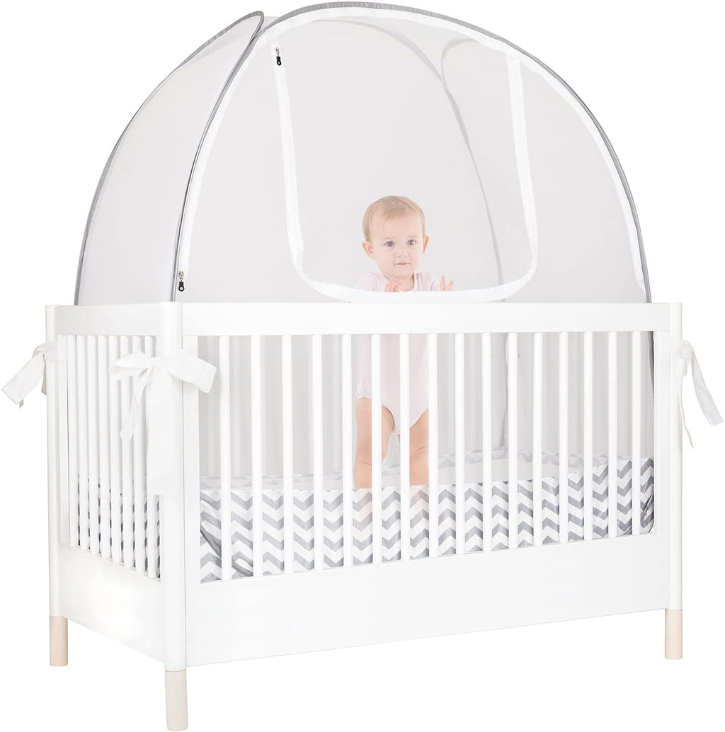 Infant Mosquito Netting Pop-Up Canopy Cover for Standard Cribs J354267