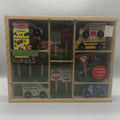 16 Pc Wooden Vehicles and Traffic Signs Z68542