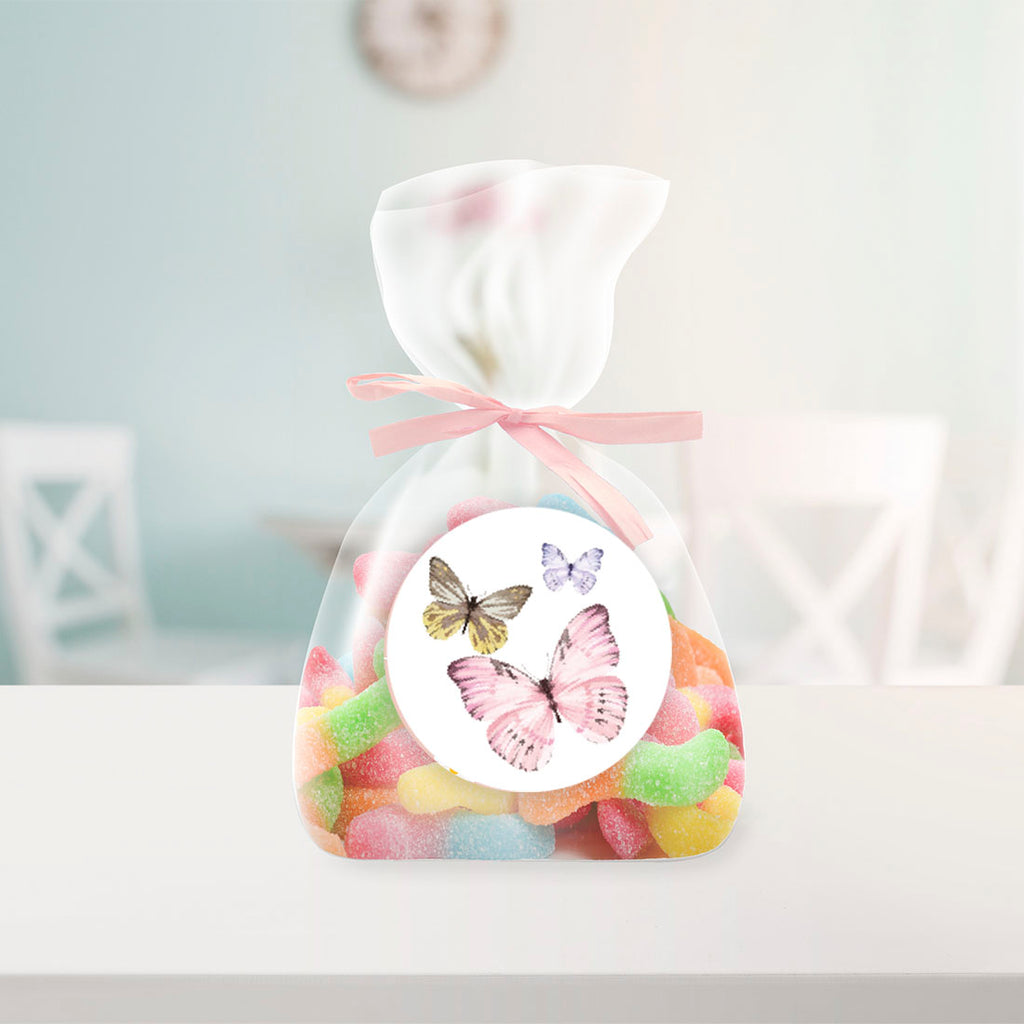 Butterfly Birthday Chocolate Drop Label Stickers, 240-Pk B31910