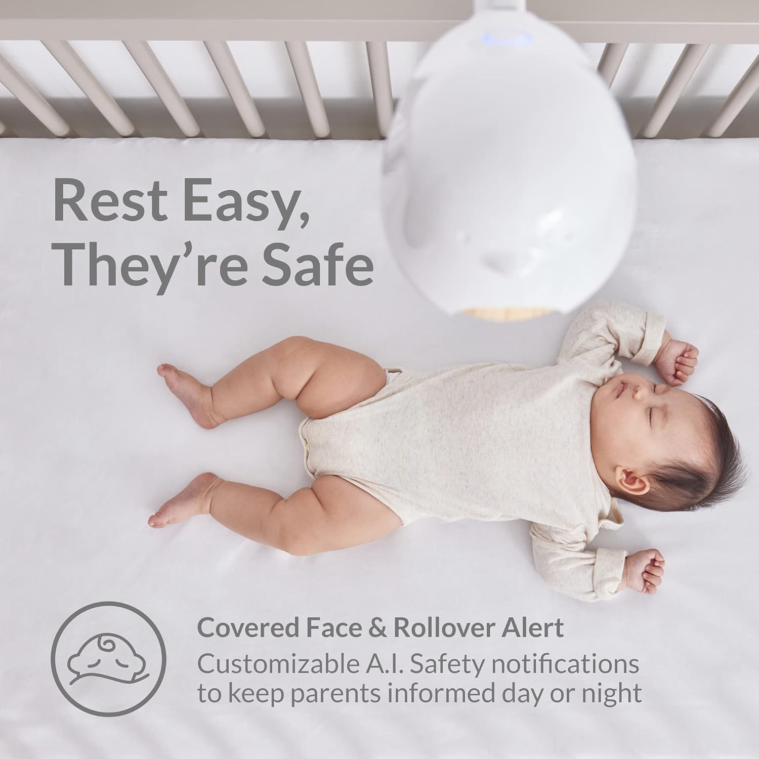 Smart Baby Monitor with HD Night Vision Camera and Two-Way Audio A946852