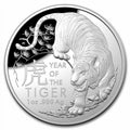 1 oz Silver Lunar Year of the Tiger Domed Proof Coin Y7366