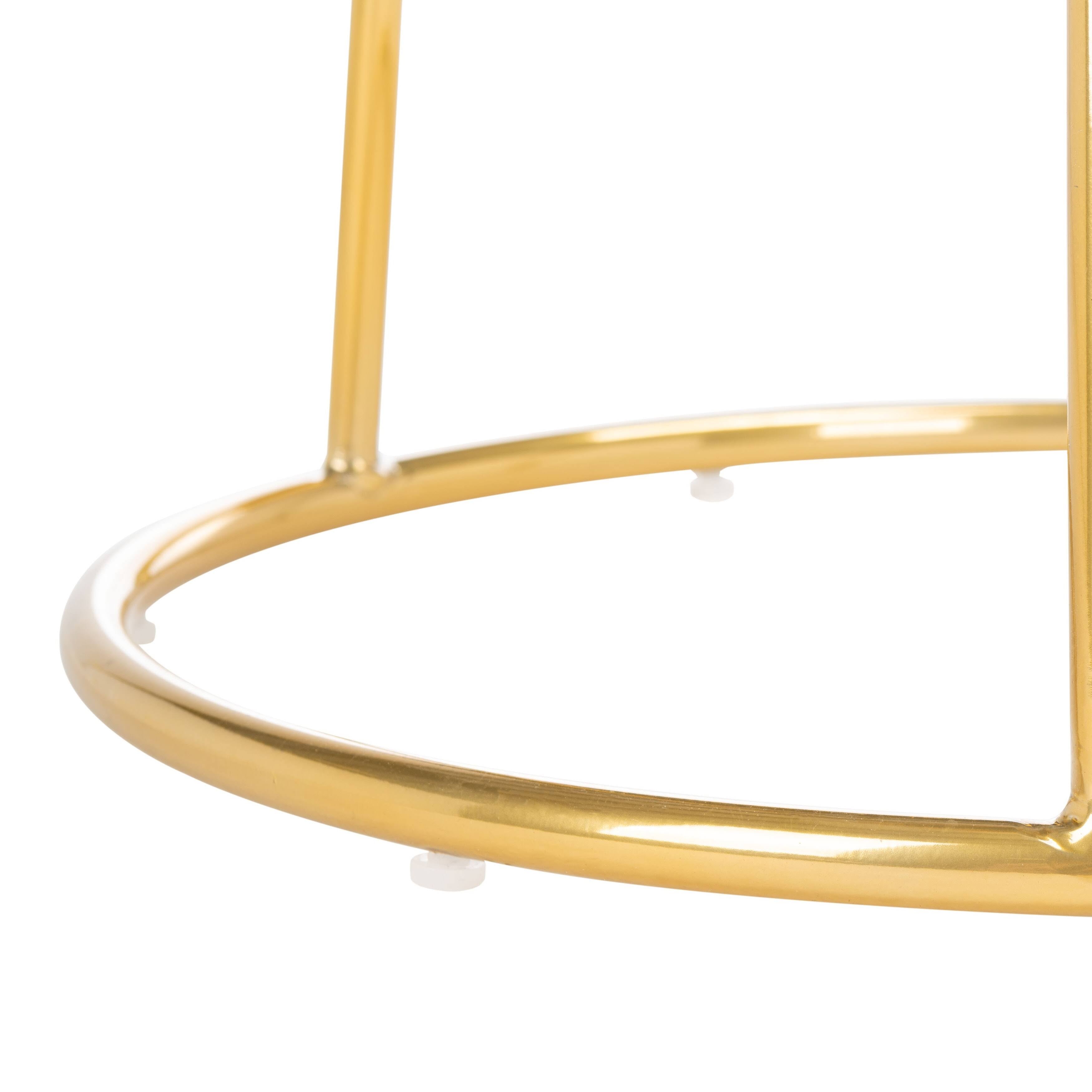 Round Counter Stool Seafoam Gold S846