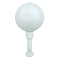 White Aluminum Ball Topper 8in J384357
