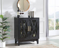 Small Cabinet Sideboard with Glass Doors in Mahogany Q9993