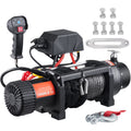 12V 10,000 lb Nylon Rope Winch with Wireless Remote Q1527